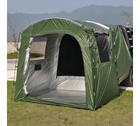 Ventilated Roof Tent With Mosquito Netting, Universal Rear Tent Compatible with Multiple Vehicle Models, High-density Oxford Fabric, for Road Trips, Camping(Green)