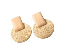 Ventilated Sisal Grass Student Earrings Environmental Aware Plan Delicate Artisanal Particulars for Fashion Enthusiasts Artisanal Sisal Ear Addons