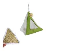 Ventilated Triangular Bird Tent Nest for Small and Medium Parrots, Summer Cooling Nest, Easy To Install Cooling Mat Bird Bed(Style A)