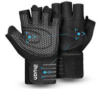 Ventilated Weight Lifting Gym Workout Gloves with Wrist Wrap Support for Men & Women, Full Palm Protection, for Weightlifting, Training, Fitness,