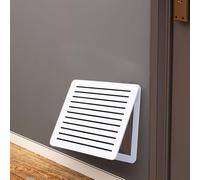 Ventilated White Fuse Box Cover Cabinet - Wall-Mounted Electric Meter Box with Flip-Open Trac Na Circuit Breaker Panel for Indoor Use (Sle1 WXH-35 x 25C)