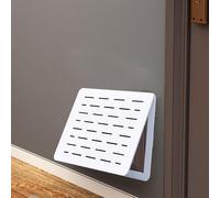 Ventilated White Fuse Box Cover Cabinet - Wall-Mounted Electric Meter Box with Flip-Open & Trac Na for Indoor Circuit Breaker Panel (SLE2 WXH-45 x 40C)