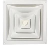Ventilating Cowl, Aluminum Alloy Square Diffuser Air Conditioning Inlet and Outlet Ceiling air Outlet,Panel 300x300mm (Size : 150mm) (Size : 100mm)