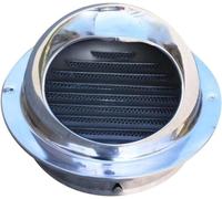 Ventilating Cowl,Chimney Cowl Cap Tool Outdoor 304Stainless Steel Vent Cowl Cowl Guard Exhaust Hood (Size : 160mm) (Size : 80mm)