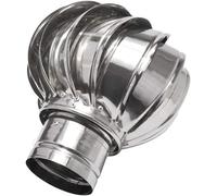 Ventilating Cowl,Roof Wind Turbines Cap Vent Round Internally Braced Wind Turbines, 304 Stainless Steel Roof Ventilator Air Outlet, (Size : 160mm) (Size : 150mm)