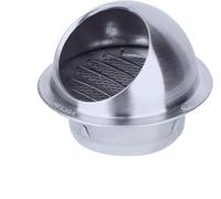 Ventilating Cowl,Ventilation Grill Hood,Air Vent Grille,Stainless Steel Air Vent Round Grille Ventilation Cover Wall Vent Outle 200mm/7.87in (Size : 110mm/4.33in)