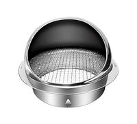 Ventilating Cowl,Ventilation Grill Hood,Air Vent Grille,Stainless Steel Air Vent Round Grille Ventilation Cover Wall Vent Outlet 150mm/5.91in (Size : 60mm/2.36in)