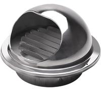Ventilating Cowl,Wall-Mountable Metal Round Bull-Nose Vent,Ventilation Outlet Cap,304 Stainless Steel Duct Cover,Round Ventilation (Size : 200mm7.87in) (Size : 180mm/7.1in)