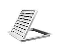 Ventilation Access Panel - Flush Mount Louvered Access Door with Removable Washable Filter, 45° Angled Blades for Wall Ceiling Attic Duct Inspection(60 * 25cm/23.6 * 9.8in)