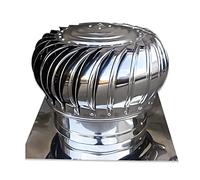 Ventilation Chimney Cowl,Rotating Chimney Cowl,Stainless Steel Chimney Cowl Cap Cowl Bird Guard Spinner Anti Downdraught Chimney Cowl (300mm/11.81in)