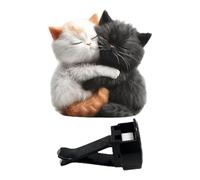 Ventilation Clips, Air Freshener - 5.8 x 5.3 x 3 cm, Decorative Cat Perfume Diffuser, Practical Cute Cat Aroma Diffuser for Travel, Flat Aromatic Socket Clamp Made of Acrylic for Van,