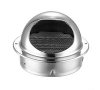 Ventilation Cover Stainless Steel Air Vent Round Wall Vent Outlet Metal Ventilation Grille Ducting, for Home or Industrial Applications(80MM)