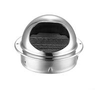 Ventilation Cover Stainless Steel Air Vent Round Wall Vent Outlet Metal Ventilation Grille Ducting, for Home or Industrial Applications(75MM)