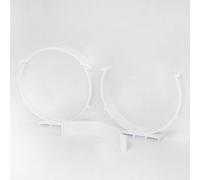 VENTILATION DUCT 100mm CLIPS 2 pcs. White .Helps to speed up installation(AZ100)