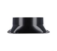 Ventilation Duct Connector 100mm Round to Square ABS Adaptor with Gravity Damper Flap for Cooker Hood(250#)