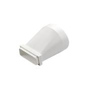 Ventilation Duct Converter Rectangular to Round Straight Channel Connector Flat Ducting Adaptors to Round Converter Ventilation Accessories