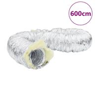 Ventilation duct Insulated Silver 12.5cm x 6m Polyester-Aluminium Flexible Noise