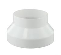 Ventilation Duct Reducer Adaptor Compatible with Tumble Dryers and Hydroponics Systems, 200-150mm to 250-200mm, White(200-150)