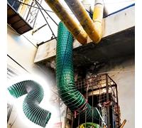 Ventilation ducting HVAC Insulated-Flex Ducting Ventilation Duct Hose, Universal Tumble Dryer Hosing with Clamps, Kitchen Or Bathroom Extractor Fan Vent Ducts(Ø 13cm/5.1in,L 6.5ft/2m)