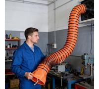 Ventilation ducting Ventilation Hoses Connected to Air Ducts, Tunnel Blowers Vent Hose Pipe with Adjustable Rope & D-Ring, Bendable Flexible Ducting(Dia 35cm/13.8in,L 2m/6.6ft)