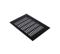 Ventilation Grill,vent covers internal,Air Extractor Fan Cover,Exhaust Grille Rectangular for Wardrobe Shoe Cabinet 1pcs(Black,200x250mm)