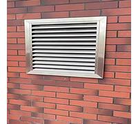 Ventilation Grille, Access Panel for Drywall, Louvered Vent Access Door for Wall Ceiling, 304 Stainless Steel Return Air Grille for Plumbing Electrical & HVAC(26x 28 in)