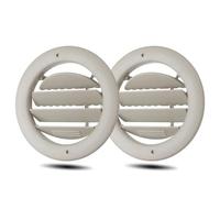 Ventilation Grille BL1Z-19893-AA 9L1Z-19893-AG For Lincoln For Navigator 2011 2012 2013 2014 Car Roof A/C Air Vent Grille Round Air Vent Grill(2pcs Beige)