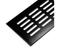 Ventilation Grille Door Grille Black Aluminium Ventilation Grille Square 800 x 80 mm Furniture Grille Aluminium for Heating Wall and Much More 1 Piece Oval Ventilation Plate for Ventilation