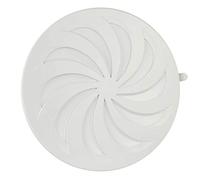 Ventilation Grille Exhaust Grille Insect Protection Round ABS Plastic White Rosette Adjustable Diameter 70 80 90 100 110 120 125 130 140 150 - MKK®