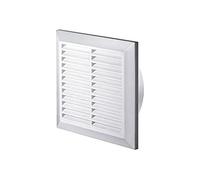 Ventilation Grille Insect Protection Round Diameter 100 mm White ABS Grille