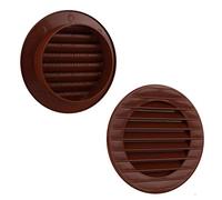 Ventilation Grille Round Insect Protection Brick Red Diameter 80 mm
