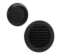 Ventilation Grille Round Insect Protection Diameter 90 mm Black