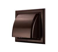 Ventilation Grille Weather Protection Cover Exhaust Hood Ventilation Pipe ABS Diameter 80-160 MKK Diameter 100 mm Brown