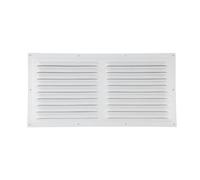 Ventilation Grilles Aluminum Alloy Vent Covers Square Soffit Ventilation Louver Grille Cover Built-in for Bathroom Kitchen(200X400mm)