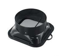 Ventilation Hose Connector for Kitchen Hood with Wall Flange Design for Efficient Air Flow