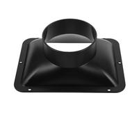 Ventilation Interface Adaptor Rectangular Dust Collection Hood Square | Plastic Build, Black Finish, Easy Installation, Versatile Use, Fresh Air Circulation, Air Purification