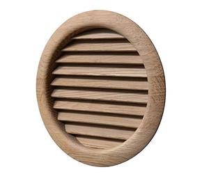Ventilation LGRS125Q Ventilation Grille Round Oak Wood Recessed Diameter 140mm