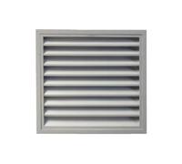 Ventilation Louver Aluminum Vent Cover Grille Panel Register With Flush Front Weather Resistant Rigid Alloy Construction Suitable for wall openings service areas equipment rooms workshops