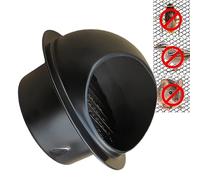 Ventilation Outlet, 4" 6" 7" 8" Stainless Steel Vents External Extractor Wall Dryer Vent Cap, Round Vent Cover With Mesh, Weatherproof Louvered Grille Hood For Kitchen Bedroom Bathroom Office