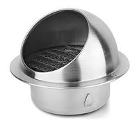 Ventilation Outlet Wall Air Ventilation Outlet Hood, 304 Thick Stainless Steel Air Vent Easy to Install Fast Ventilation, for Kitchen Bedroom Bathroom Office Etc
