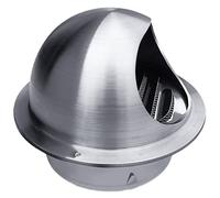 Ventilation Outlet Wall Air Ventilation Outlet Hood Calibre 3.2"/7.1"/9.8"/11.8", Practical Air Vent Outlet Cap With Screen Mesh For Wall Ceiling, Louvered Vent For Flats Apartment(Silver 110mm/4.3in)