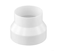 Ventilation Pipe Reducer Adapter 100mm Connector for 125mm to 110mm 150mm to Indoor Abs Ducting to 75mm 110mm Air Excellent Systems White (100 to 75)