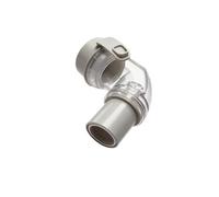 Ventilator Clip-on Elbow Connector ABS Breathing Tube Connector Replacement for Respiratory and Breath Machine High Ventilation Clinical Link