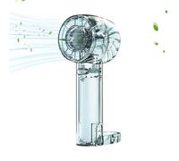 Ventio a mano Rechargeable Portable Semiconductor Makeup Fan with Cold Pack | 2000mAh Battery Powered, 3 Speed Silent Air Circulation for Travel, Camping Ester