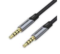VENTION 0.5m Audio Mic Cable TRRS 3.5mm aux to 3.5mm Stereo Male to Male Jack Headphone Compatible with Mic Headset Speaker PC