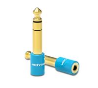 VENTION 1/4'' Male to 3.5mm Female Audio Adapter Converter • Premium Quality Headphone • 6.35 mm Jack Stereo to 3.5 mm Jack Stereo Adapter for Headphone, Amp Adapte, Stereo or Mono • 2 Pack