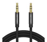 VENTION 1.5m Nylon Braided Aux Cable - 3.5mm TRS to 3.5mm Stereo Jack for Headset, Car Speaker, Soundbar, PC, Laptop and More