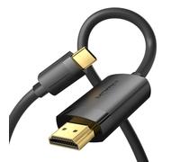 VENTION 2M USB C to HDMI Cable 4K@60Hz, 2K@120Hz, 1080P@144Hz, Type C/Thunderbolt to HDMI Cable Compatible with iPad Pro/Air, iPhone 16/15 Series, MacBook Pro/Air, Mac Mini, Galaxy S25/S24