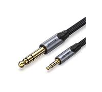 VENTION 3.5mm to 6.35mm Audio Jack 0.5m/1.6ft TRS Stereo Audio Cable Nylon Braided 1/4 Male to 1/8 Inch Male Aux Jack Cable for Laptop, Home Theater Devices, Amplifiers