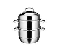 VENTION 3 Tier Steamer Cooking 30 cm, Stainless Steel Steamer Pot, Induction Steam Pot, Capsule Bottom